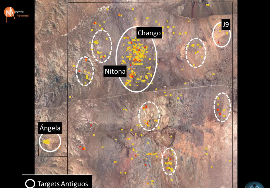 Map of targets for SQM project